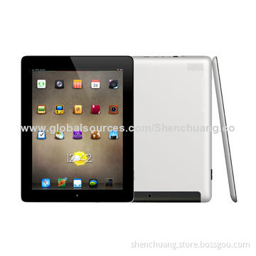 9.7-inch Retina Panel Quad-core Tablet PCs, RK3188, Cortex A9 1.6GHz CPU, Aluminum Back Case